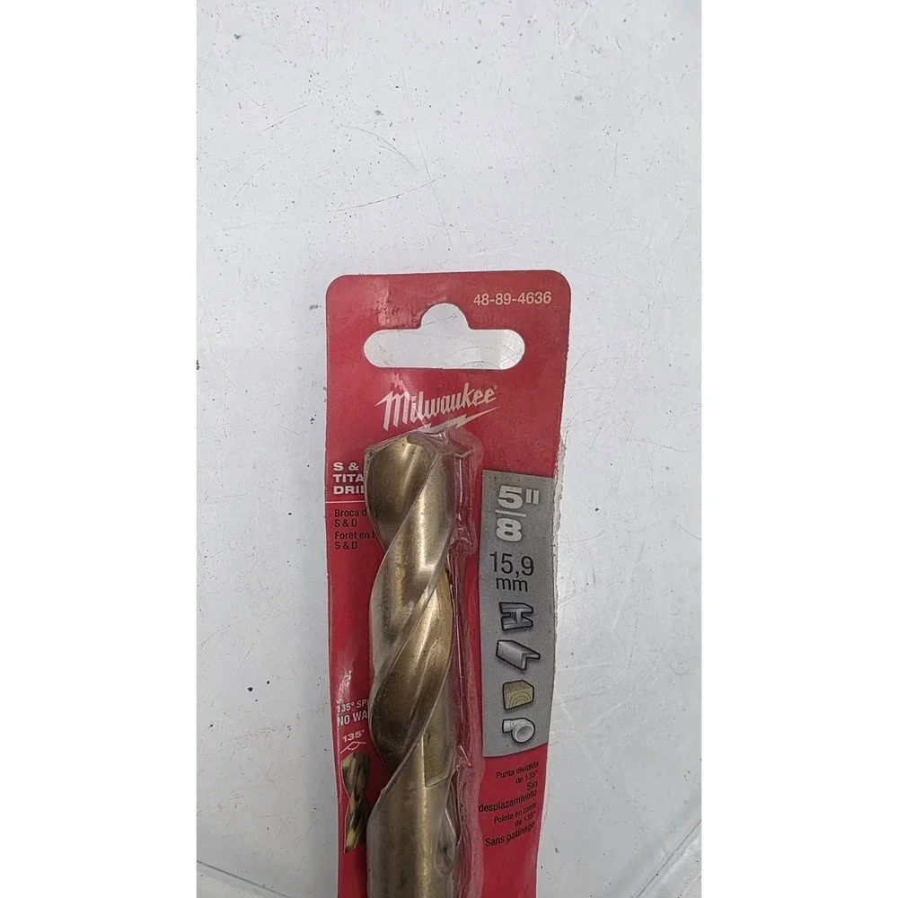 Milwaukee5/8 in. Titanium Silver and Deming Drill Bit